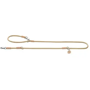 Comparateur de prix : HUNTER Laisse réglable Malia pour chien, couleur : beige/naturel, corde souple et cuir robuste, réglable en 3 positions, légère, résistante, look moderne, fabriquée en Allemagne, taille : 10/200