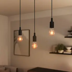 Osram, Suspension, Vintage 1906 PenduLum Bell Black (E27) pas cher
