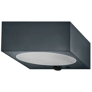 ENDURA STYLE SOLAR BRIGHT SENSOR Wall Down IP54 Dark Grey