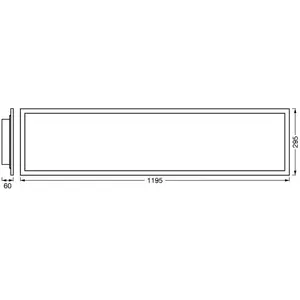 Osram, Applique + plafonnier, SMART+ WIFI PANEL MAGIC RGB 1200x300mm (3000 lm) pas cher
