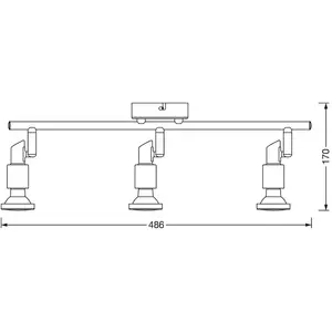 OSRAM Spot LED GU10 3 têtes pas cher