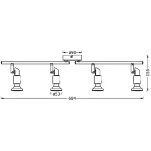 Osram, Plafonnier, LED SPOT WHITE 4 X 3.4W 927 DIM (920 lm, GU10) pas cher