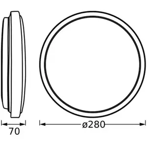 Osram, Applique + plafonnier, ORBIS LONDON 280 mm 16W 830 WT (1050 lm) pas cher