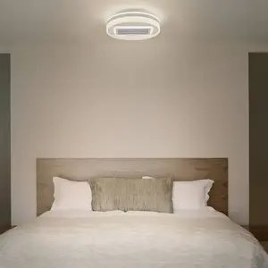 Osram LED Plafonnier Ceiling fan grill Ring 55W CCT White Dimmable Tunable White 4099854445552, Ventilateur, Blanc pas cher