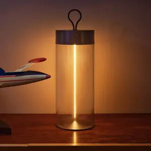 OSRAM DECOR FILAMENT LED vloerlamp 320mm, donkergrijs, 1.2W, 105lm, draadloos, modern filament design, individuele helderheidsregeling, dimbaar, touch technologie, lithium batterij, IP20, 2700K. pas cher