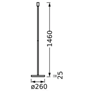 Osram, Lampadaire, Decor Stick Floor Beige Tall E27 (E27) pas cher