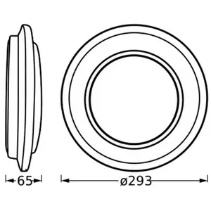Osram, Applique + plafonnier, ORBIS BERLIN 300 mm 16W 830 BK (1000 lm) pas cher