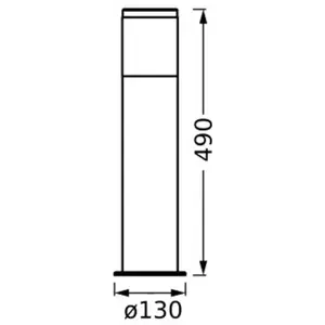Osram, Éclairage d'extérieur, Endura Classic Ebro 49cm E27 Acier inoxy...