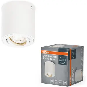 Osram, Applique + plafonnier, LED SPOT SURFACE Round GU10 Blanc (GU10) pas cher