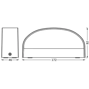 Osram, Éclairage d'extérieur, Endura Style IP65 Wall Ilay Gris foncé (...