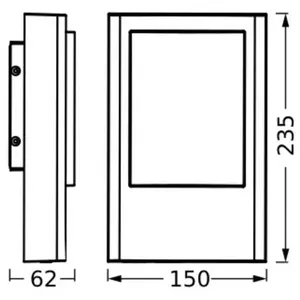 OSRAM ENDURA STYLE ENTRANCE buitenlantaarn, 12,5W, 900lm, entreeverl.,... pas cher