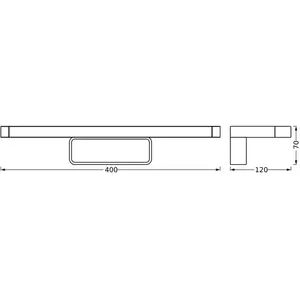Osram, Plafonnier, Orbis Disc Bar Bathroom Mirror 400mm Chrome Click-C... pas cher