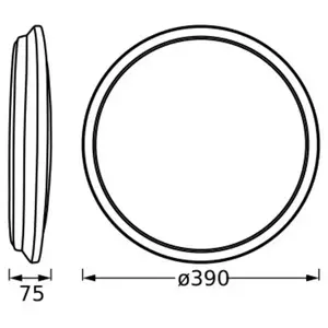 Osram, Plafonnier, ORBIS DUBLIN 390 mm 24W 830 SI (1600 lm) pas cher