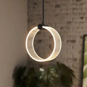 Osram, Suspension, Decor Circle 1XPendant PL 8W Click CCT Noir (370 lm) pas cher