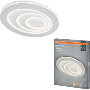 Osram, Applique + plafonnier, ORBIS SPIRAL OVAL 720mm 63W Blanc (3800 ... pas cher