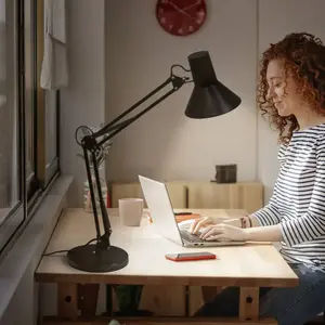Osram, Lampe de table, LED Tischleuchte Office Line Desk Retro 9W 830 Black Dimmbar Warm weiss 4099854463952