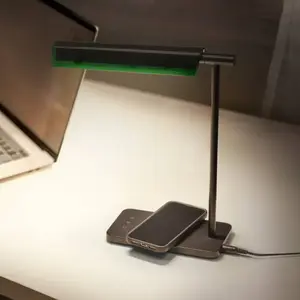 Osram, Lampe de table, Office Line Desk Roof Lampe de bureau à chargement inductif noire 19 W pas cher