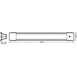 Osram, Applique + plafonnier, 4099854536779 Office Line Curve 0.6M 24W 840 LED-Deckenleuchte 24.00 W (2100 lm) pas cher