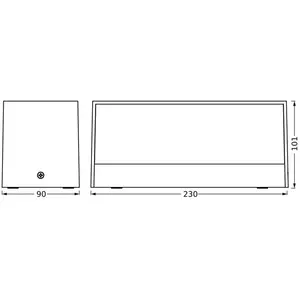 Ledvance, Éclairage d'extérieur, Endura Style IP65 Wall Idri Gris fonc...Vendu parbol