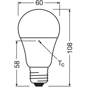 OSRAM LED Superstar Classic Ampoule LED en forme de piston avec trois scènes de lumière Relax, Active, Sleep. En plastique givré, 8,8 W, culot E27, température de couleur 2700-4000 K, contrôlable via pas cher