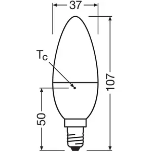 OSRAM LED Superstar Classic LED-Lampe in B-Kolbenform mit drei Lichtszenen Relax, Active, Sleep. Aus gefrostetem Kunststoff, 4.9W, E14 Fassung, Farbtemperatur 2700-4000 K, steuerbar über Wandschalter. pas cher