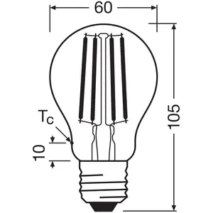 Ampoule LED - OSRAM - Superstar Classic A 60 - 38 W - 806 lm - E27 - B... pas cher