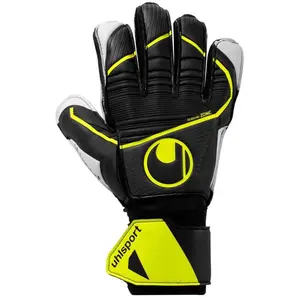 Uhlsport Soft Flex Frame JR Black Fluo Yellow Keepershandschoenen - Maat 7 pas cher