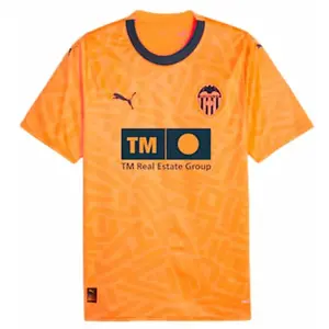 1854 Heren Voetbal T-shirt met Korte Mouwen Puma Valencia CF 3rd Kit 23/24 OranjeVendu parbol