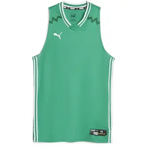 Puma, Hommes, T-shirt de sport, Hoops Team Game Jersey (XL), Vert, XL
