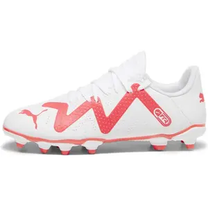 PUMA FUTURE PLAY FG/AG Jr Kinder Sportschoenen - Wit/Roze - Maat 28 pas cher