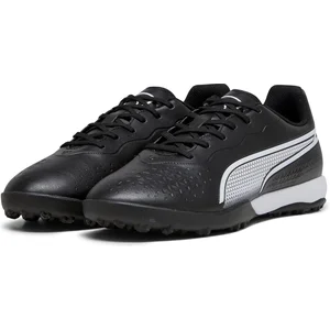 PUMA Chaussures de football King Match Tt unisexes, Puma noir Puma blanc., 39 EU pas cher
