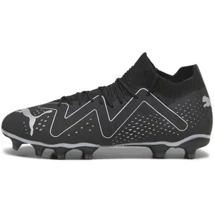 PUMA FUTURE MATCH FG/AG Heren Sportschoenen - Zwart/Zilver - Maat 43 pas cher