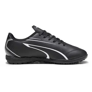 Puma Vitoria TT (Astro Turf) Football Boots - Black/White - 6. pas cher