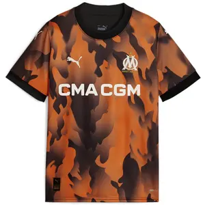 Maillot Third enfant OM 2023/24 - flat dark gray/puma black/rickie orange - 10 ans
