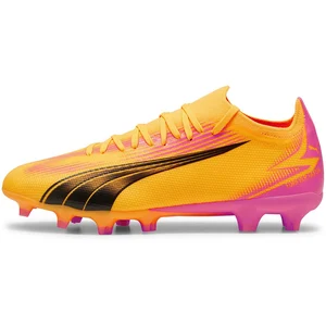 PUMA Chaussures de football Ultra Match Fg/Ag unisexes, Sun Stream PUMA Black Sunset Glow, 39 EU pas cher