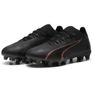PUMA Chaussures de football Ultra Match Fg/Ag unisexes, Puma Rose cuivrée noire, 40 EU pas cher