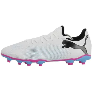 Puma Chaussures Football Lamelles Puma Future 7 Play Fg/Ag Jr Blanc - 33 pas cher