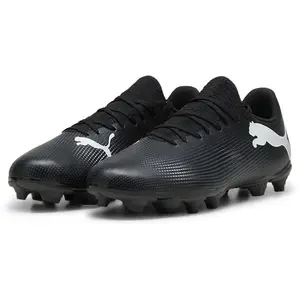 PUMA FUTURE 7 PLAY FG/AG Heren Sportschoenen - Puma Black-Puma White - Maat 45 pas cher