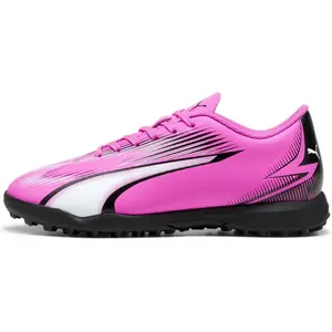 Puma Puma Chaussures De Football Ultra Play Tt Enfant Et Adolescent, Rose/Noir/Blanc
