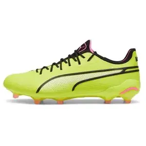 Chaussures de football Puma King Ultimate FG AG Vert Mixte pas cher