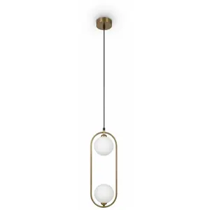 Maytoni - Hanglamp Ring Messing 17 cm pas cher