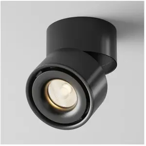 Maytoni, Applique + plafonnier, Yin LED Plafonnier, Plafonnier 15W Noir 3000K 90Ra Blanc Chaud (950 lm) pas cher
