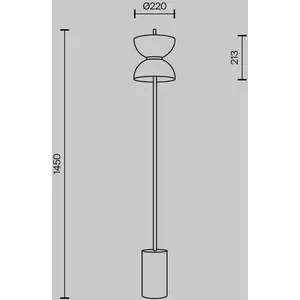 Vloerlamp Kyoto Wit Ø 22 cm 3000K