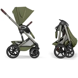 Cybex Poussette tout-terrain Talos S 2026 avec nacelle pliable Moss Green
