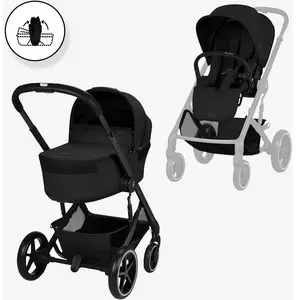 Cybex Poussette citadine Balios S 2026 avec nacelle pliable Moon Black