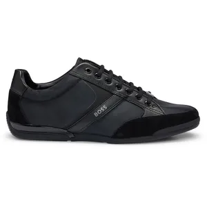 Boss Saturn Lowp Sneakers - Textiel - Heren - Zwart - Maat 42 pas cher