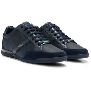 Boss Saturn Lowp Lage sneakers - Heren - Blauw - Maat 44