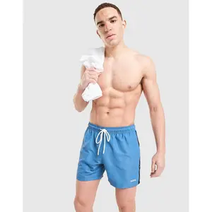 BOSS Repeat Tape Swim Shorts - Bleu, Bleu L pas cher