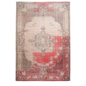 Tapis Imprimé Rétro Antique Vintage Rouge 160 x 230 cm pas cher