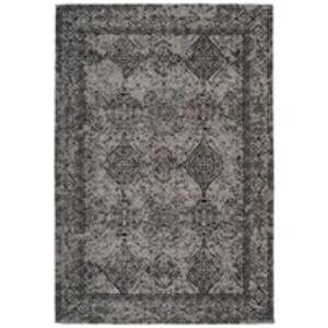 Tapis Vintage à Poils Courts Iglesia Gris & Noir 200 x 290 cm pas cher